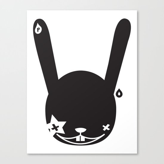 RABBIT PIERROT Canvas Print