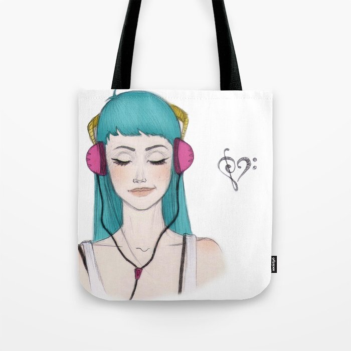 I HEART MUSIC Tote Bag
