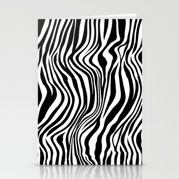 Zebra Stripes Pattern Stationery Cards