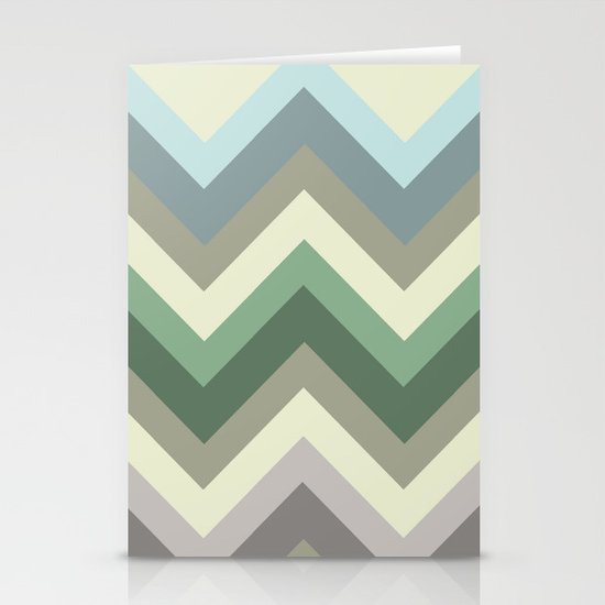 pastel chevron Stationery Cards
