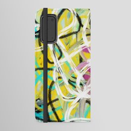 Abstract expressionist Art. Abstract Painting 54. Android Wallet Case