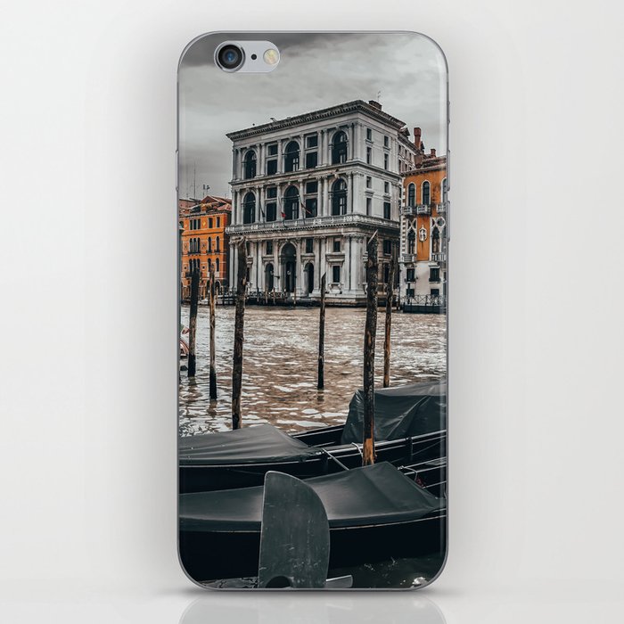 Venice Italy with gondola boats surrounded by beautiful architecture along the grand canal iPhone Skin