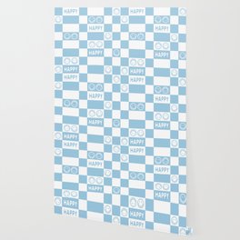 HAPPY Checkerboard 2.0 (Morning Sky Light Blue Color) Wallpaper
