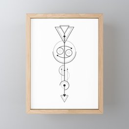 Cancer Arrow - Geometric Astrology Framed Mini Art Print