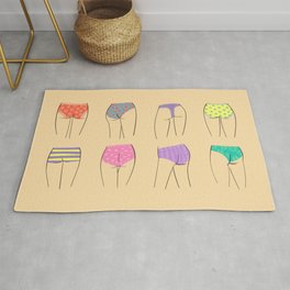 Butts Women Underwear Panty Rug | Underwear, Dots, Illustration, Hearts, Butt, Love, Legs, Sexy, Cute, Beach 