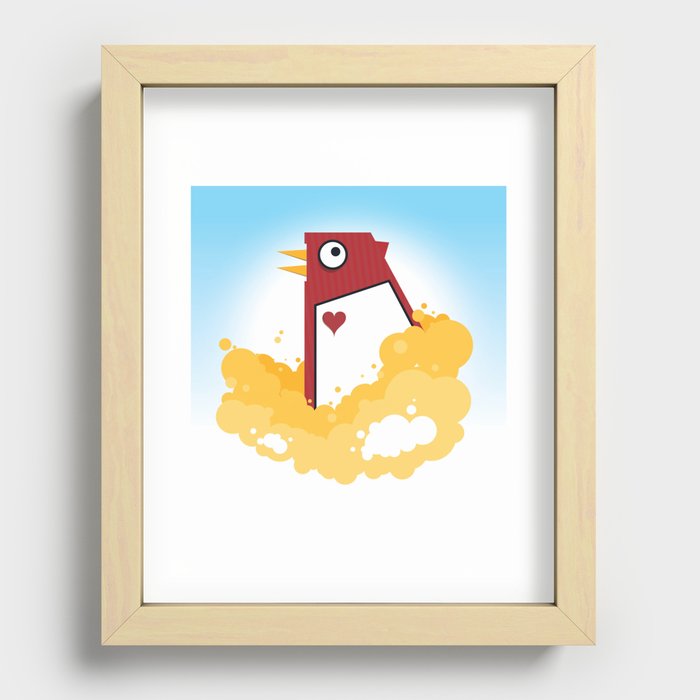 Big Chicken Recessed Framed Print