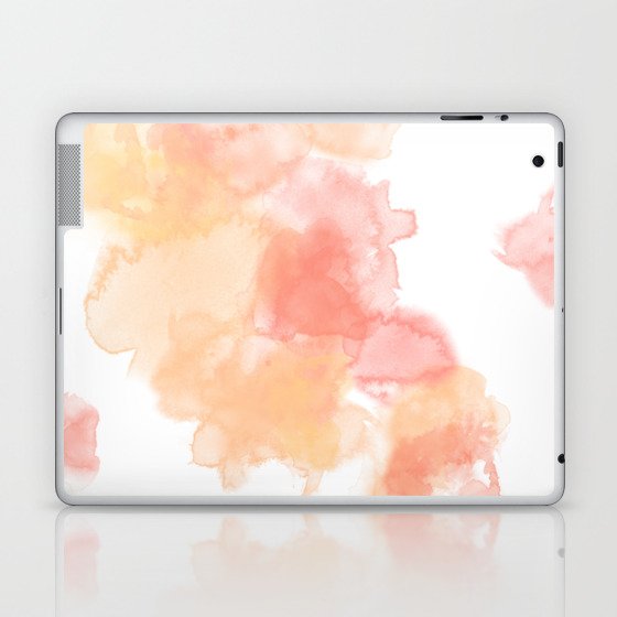 19 Abstract Watercolor Petal Floral 220521 Valourine Digital Original  Laptop & iPad Skin