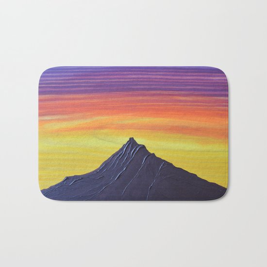 Early Bird Gets the Worm, Pacific Northwest Mountain Series Bath Mat