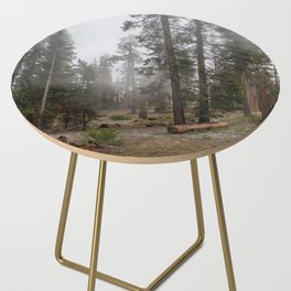 Fog Rolls - Sequoia Park, California Side Table