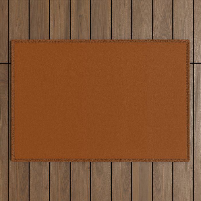 solid cognac // terracotta // reddish brown Outdoor Rug