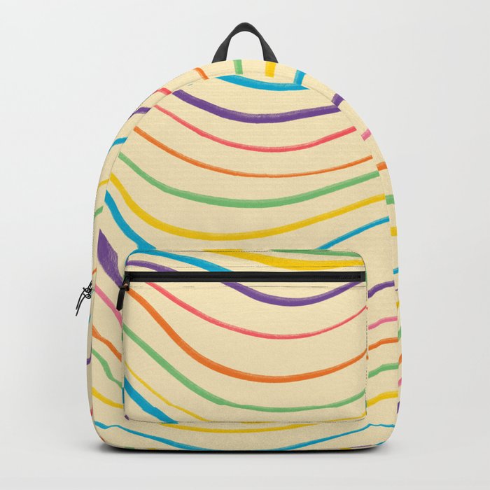 Retro Line Drawing Backpack