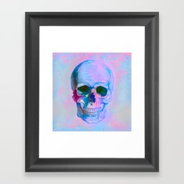 Pastel Skull Framed Art Print