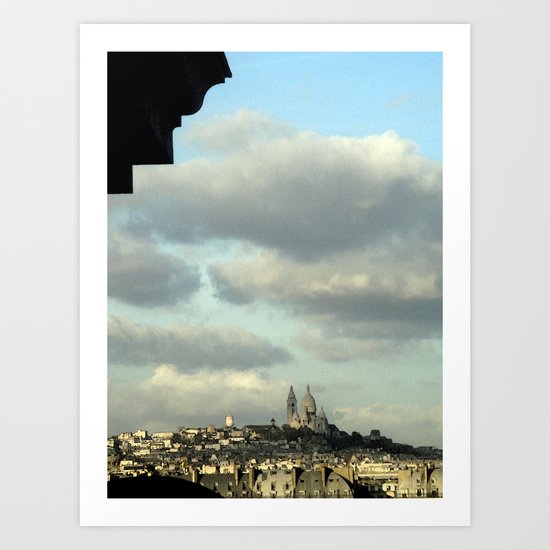 Paris: Sacré-Cœur from Musée d'Orsay Art Print