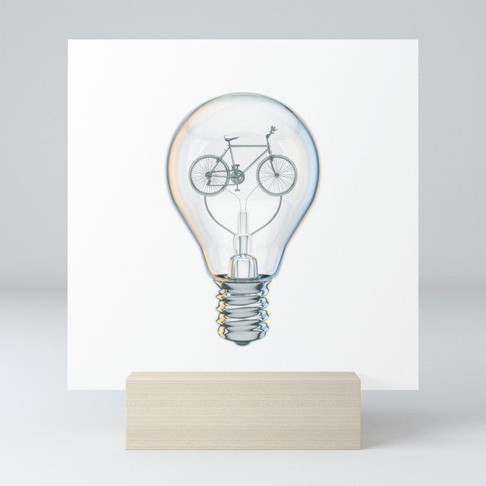 Light Bicycle Bulb Mini Art Print
