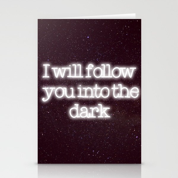 Into the dark Stationery Cards