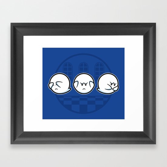 Boo No Evil Framed Art Print