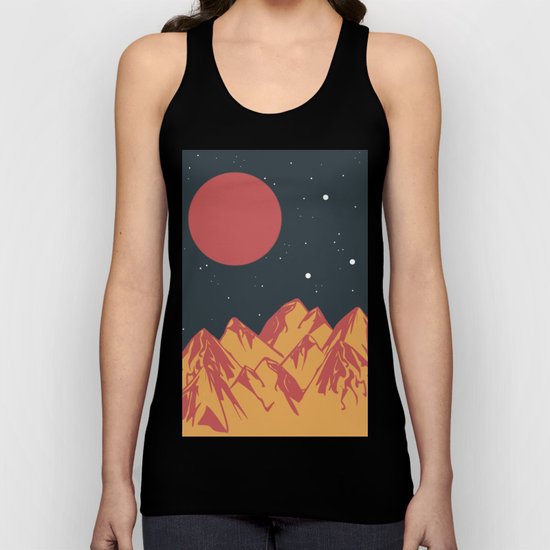 galactic mountains Unisex Tank Top
