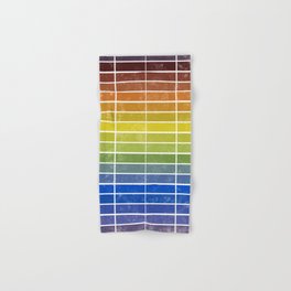 Vintage re-make of Mark Maycock's Scale of hues illustration from 1895 Hand & Bath Towel