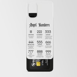Angel numbers & meaning Android Card Case