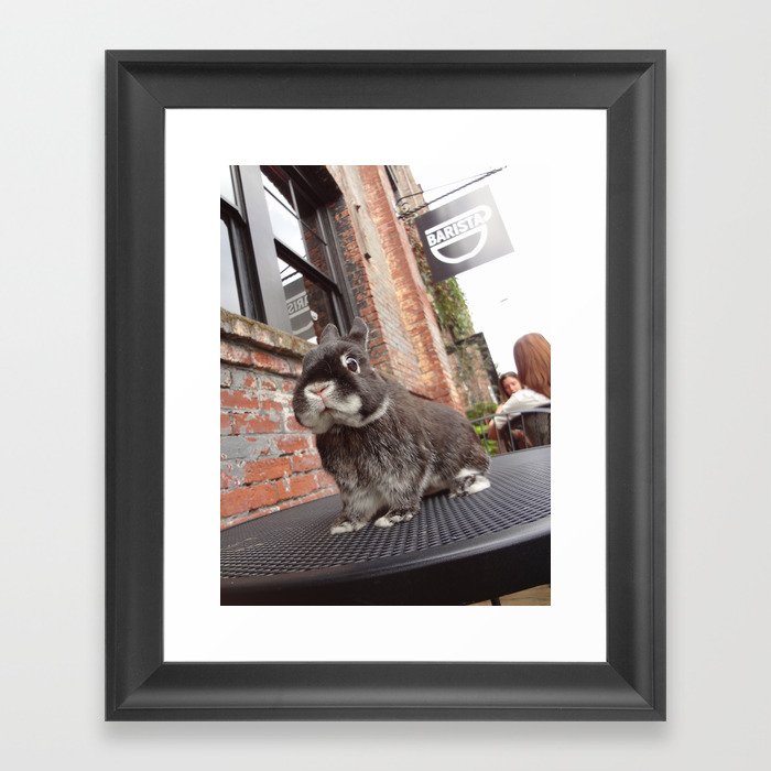 Barista in the Pearl Framed Art Print