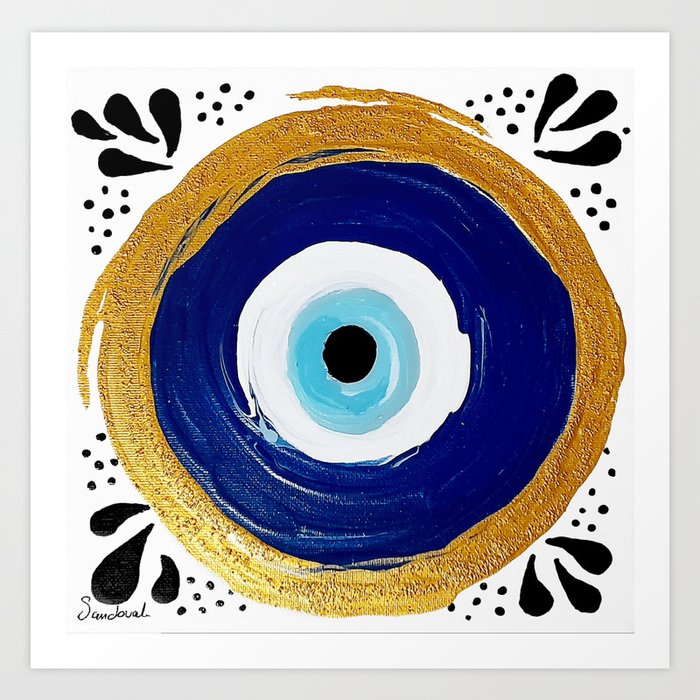 Ojo Turco / Turkish eye Art Print by Diana Sandoval Arte