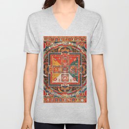 Hevajra Tantric Buddhist Deity Mandala V Neck T Shirt