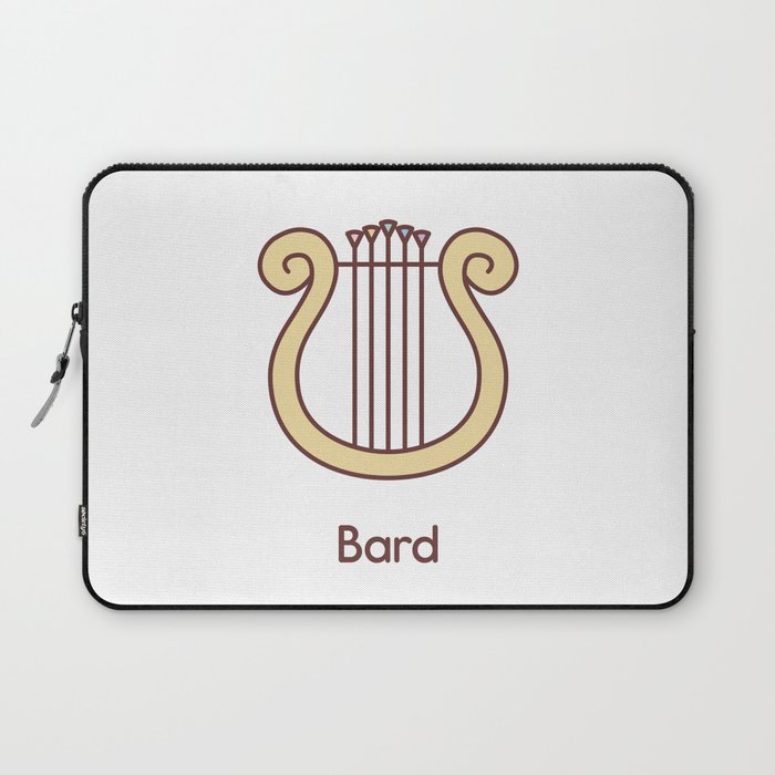 Cute Dungeons and Dragons Bard class Laptop Sleeve