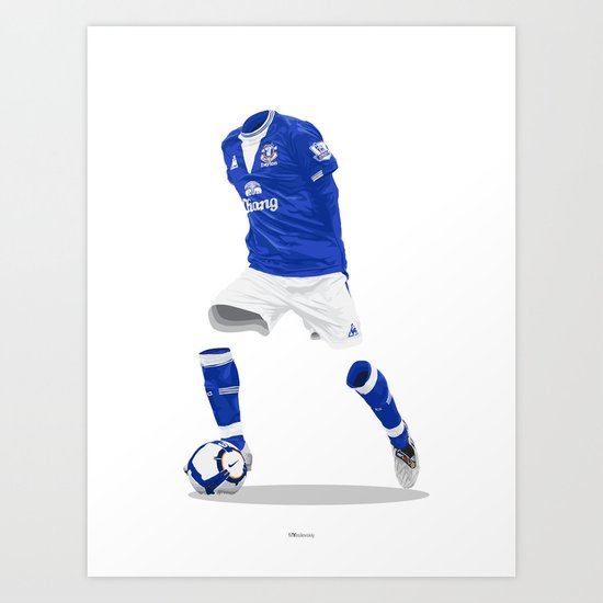 Everton 2009/10 Art Print