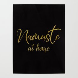 Namaste At Home, Funny, Saying Poster