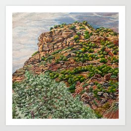 Palo Duro Canyon, Left Side Art Print