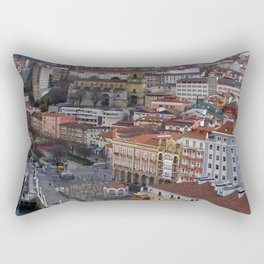 Spain Photography - Overview Over The City Of Gexto Rectangular Pillow