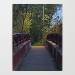 Wooden bridge Stockholm Poster