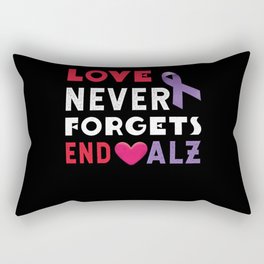 Love Remembers Alzheimer Alzheimer's Awareness Rectangular Pillow