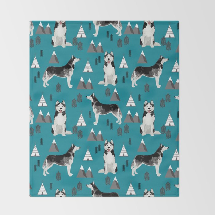 husky throw blanket