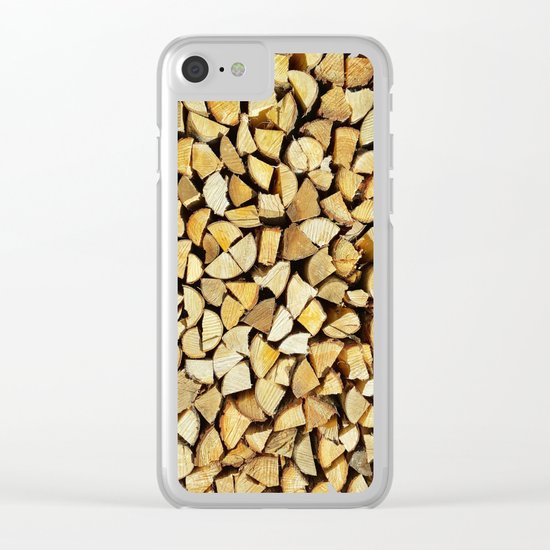 Wood Clear iPhone Case