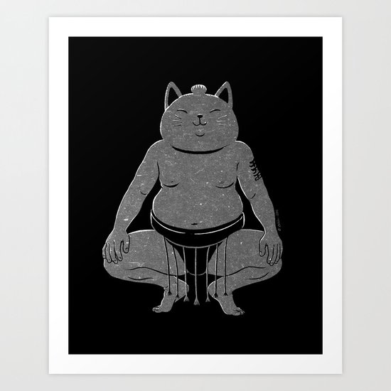 Lucky Sumo Art Print