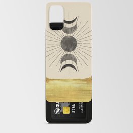 Abstract landscape and moon phases Android Card Case