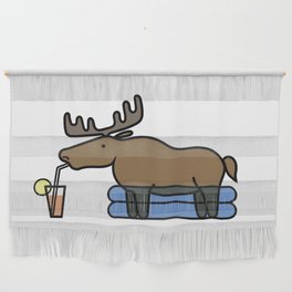 Moose on Vacation Wall Hanging