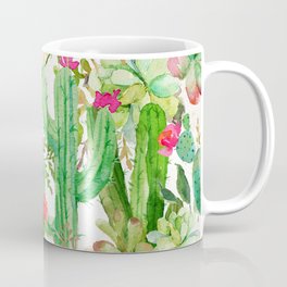 Cactus Floral Collage Mug
