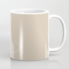 SOFT ISOMETRY II Coffee Mug | Pattern, Isometri, Lines, Technical, Digital, Offwhite, Minimal, Rose, Minimalist, Rosa 