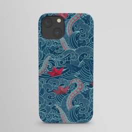 Octopus Ocean Playground smaller print iPhone Case