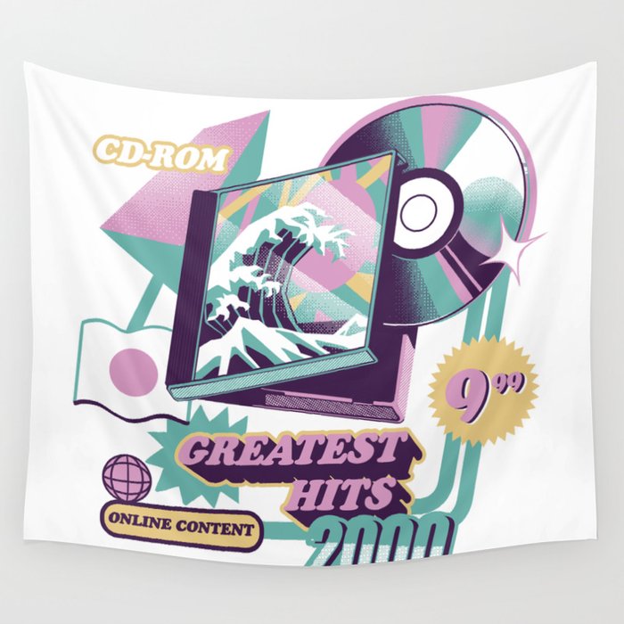 Japanese Greatest Hits Wall Tapestry