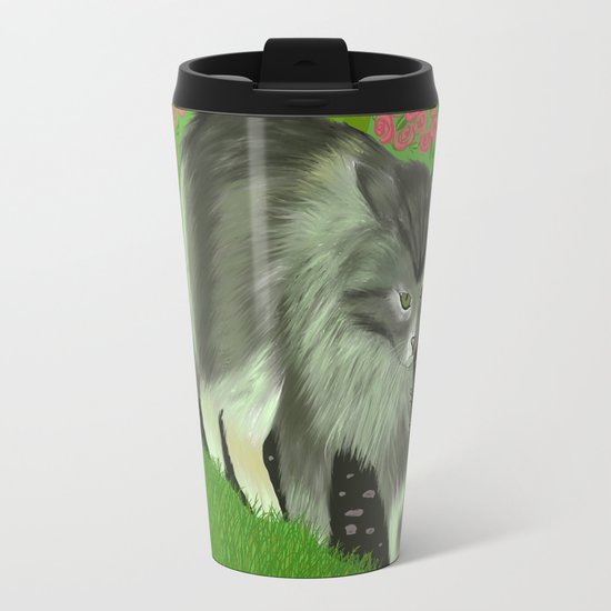 Cat In The Garden Travel Mug