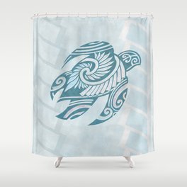 Hawaiian Tribal Turtle Shower Curtain