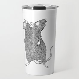 Two Headed Rat, I Love You Travel Mug