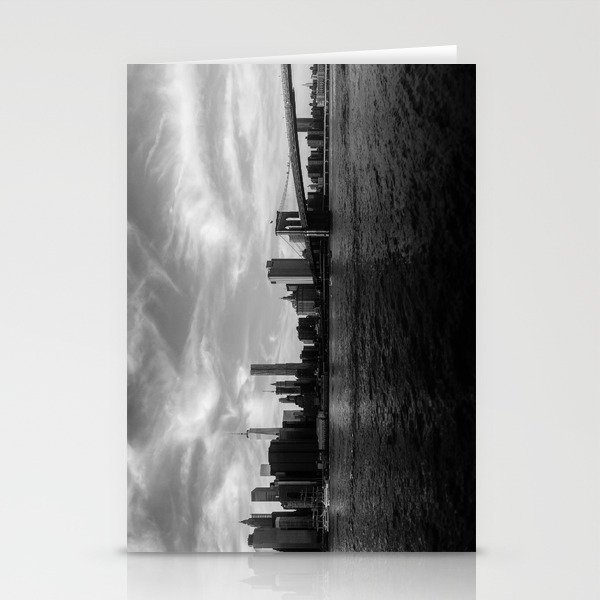 New York Skyline - Black & White Stationery Cards