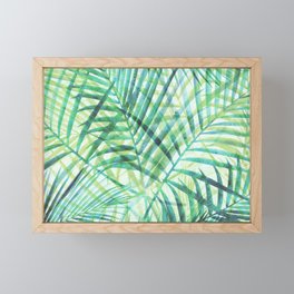 Abstract Tropical Plants Framed Mini Art Print