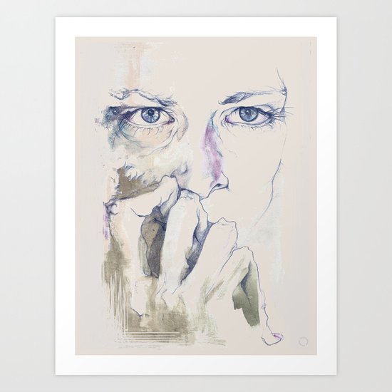 retrato Art Print