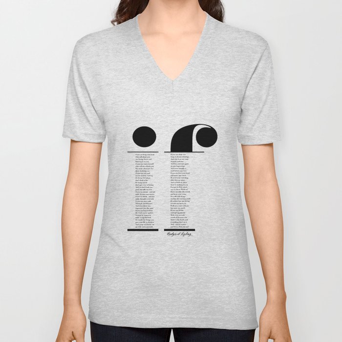 If by Rudyard Kipling V Neck T Shirt