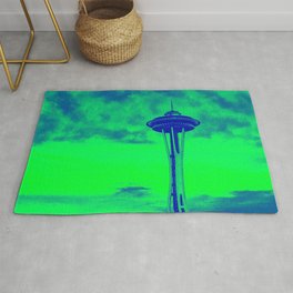 Space Needle (Seahawks Colors) Rug